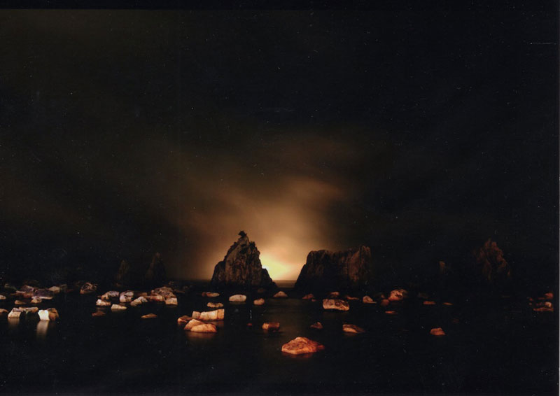 橋杭岩の夜景
